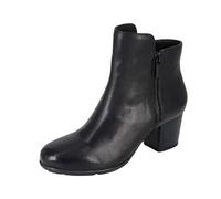 Cipriata L 553A-4 `CLEOPE´ Twin Zip Pull On Ankle Boot Black, size 4 UK