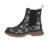 Cipriata Jessica Womens Ankle Boots | Slip On Shoes | Black Multi Floral | UK Size 7