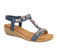 Cipriata L072C Womens Dress Sandals Summer Beach Walking Jewelled Sling Back
