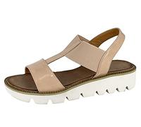 Cipriata L221BEP-4 ALADINA Womens Elasticated Wedge Sandal Nude Patent size 4 UK