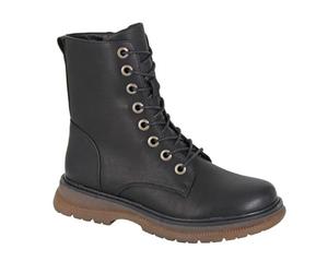 Cipriata L310AA-8, Annetta, Womens Lace-up Fashion Boots, Black Matt, size 8 UK