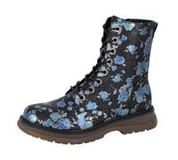 Cipriata Ladies Floral Boots Lace-Up Combat Vintage Festival Womens Shoes Girls