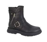 Cipriata L320A-4 Tilda, Womens Inside Zip Ankle Biker Boots Black size 4 UK…