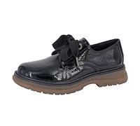 Cipriata L409AP-7. FEBE, Womens Lace-up Shoe Memory Foam Sock TPR Sole Black Patent, Size 7 UK