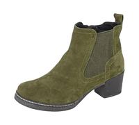 Cipriata L541 ALESSINA Real Suede Ankle Boot (Khaki Real Suede, UK Footwear Size System, Adult, Women, Numeric, Medium, 5)