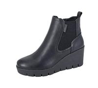 Ladies Cipriata Wedge Boots Zip Gusset Leather Chelsea Womens Comfort Shoe