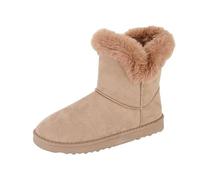 Cipriata L609 ATEA Womens Thermal Lined Pull On Ankle Boot (Dark Taupe, UK Footwear Size System, Adult, Women, Numeric, Medium, 4)
