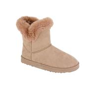 Cipriata L609 ATEA Womens Thermal Lined Pull On Ankle Boot (Dark Taupe, UK Footwear Size System, Adult, Women, Numeric, Medium, 7)