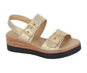 Cipriata L631BG-3 Ladies Sandal Gold Metallic size 3