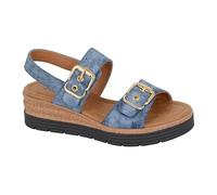 Cipriata L631C-8 Ladies Sandal Blue Metallic size 8