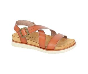 Cipriata L649BT-3 Womens Halter Back Sandal Tan PU size 3