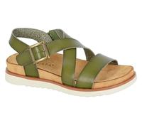 Cipriata L649E-8 Womens Halter Back Sandal Green PU size 8