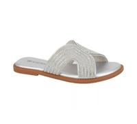 Cipriata L655FS-5 Womens Mule Sandal Silver size 5