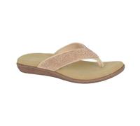Cipriata L672FS-6 Ladies Diamante Soft Comfy Toe Post Sandals Gold size 6