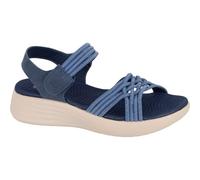 Cipriata L815 Eletta Ladies Womens Touch Fastening Elasticated Crossover Sandal (Navy Blue, UK Footwear Size System, Adult, Women, Numeric, Medium, 4)