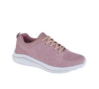 Cipriata Leona Memory Foam Womens Trainers, Size 6 In Rose Pink