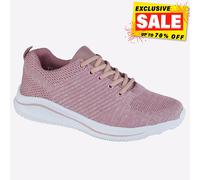 Cipriata Leona Memory Foam Womens Trainers, Size 3 In Rose Pink