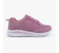 Cipriata LEONA Womens Sparkle Lace Up Trainers Rose Pink - UK 8