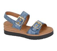 Womens Wedge Metallic Sandals Cipriata Twin Buckle Halter Back Padded Summer