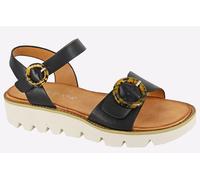 Cipriata Womens/Ladies Mimi Wedge Sandals (7 UK) (Black/White)