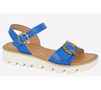 Cipriata Mimi Wedge Sandal Womens - Blue - Size UK 4