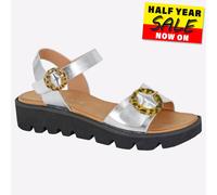 Cipriata Mimi Wedge Sandal Womens | Sandals | Silver | UK Size 3