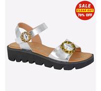 Cipriata Mimi Wedge Sandal Womens | Sandals | Silver | UK Size 3