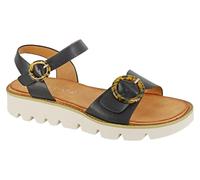 Cipriata Mimi Halter Womens Casual Fashion Designer Dress Wedge Sandals Black