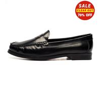 Cipriata Nicolina Saddle MEMORY FOAM Hi-Shine Leather Slip On Womens Loafers