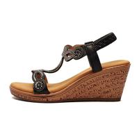 Cipriata Ora Jewelled Wedge Sandal Womens | Sandals | Black | UK Size 8