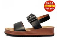 Cipriata L527A Womens Summer Beach Walking Sling Back Buckle Dress Wedge Sandals