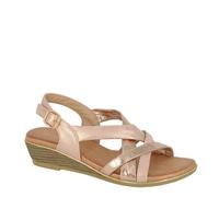 Cipriata Quarta Ladies' Two Tone Sling Back Wedge Strappy Sandals