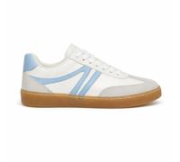 Cipriata Women's Trainers L630 Reda - Lace-Up Platform Glamour, White Grain/Sky Blue PU, UK 7