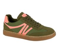 Cipriata REDEA L689 Ladies Suede Fashion Retro Lace Up Casual Trainers Sneakers (Khaki, UK Footwear Size System, Adult, Women, Numeric, Medium, 6)
