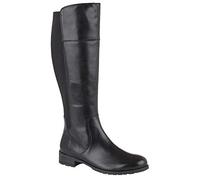 Cipriata Silvia Ladies Leather Zip High Leg Boots Black UK 5