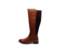 Cipriata Silvia Memory Foam Womens Knee High Boots | Slip On Shoes | Tan | UK Size 9