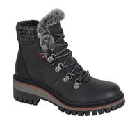 Cipriata TEODORA L725 Ladies Memory Foam Zip + D-Ring Hiker Style Ankle Boots (Black, UK Footwear Size System, Adult, Women, Numeric, Medium, 5)