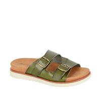 Cipriata Tiberia Ladies' Twin Buckle Strap Slip On Mule Sandals