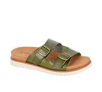 Cipriata Ladies Mule Sandals Slip On Double Buckle Holiday Summer Open Toe Women