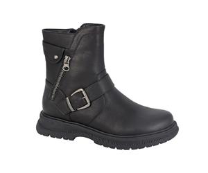 Cipriata Tilda L320 Ladies Memory Foam Casual Fashion Biker Zip Ankle Boots