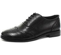 Cipriata Violetta Brogue Leather Womens Ladies Dress Fashion Shoes Black