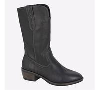 Cipriata Wanda Womens MEMORY FOAM Dress Fashion Cowgirl Boots Black