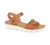 Cipriata Womens Chunky Sandal Ladies Gladiato rFlat Faux Leather Platform Size