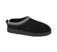 Cipriata Womens Dana Microsuede Mule Slippers - Black - 5 UK - Black