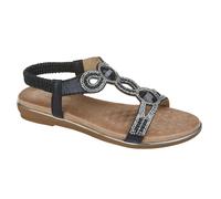 Cipriata Women's Desia Jewelled Sandals - Black/Brown - Black/Brown - 5 UK