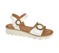 Cipriata Womens Flat Chunky Sandal Ladies Gladiator Faux Leather Platform Size