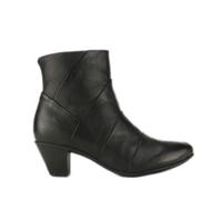 Cipriata Women's Ginerva Folded Vamp Ankle Boots in Black | Size: 8 Cipriata Black 8