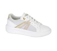 Cipriata Aden Womens Shoes Trainers, Size 4 In White/Silver Sparkle