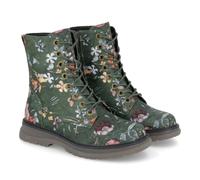 Cipriata Womens/Ladies Annetta Combat Boots (3 UK) (Green Floral)