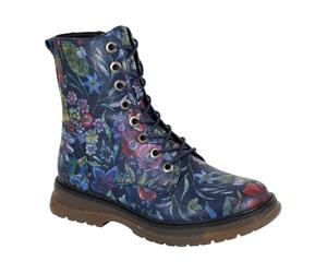Cipriata Womens/Ladies Annetta Combat Boots (5 UK) (Black/Blue)